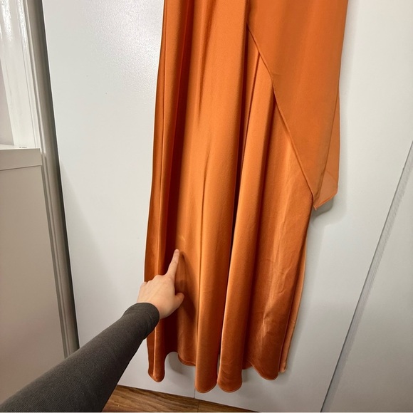 Saunders X RTR - Chiffon Overlay Dress - Orange - $345 size 2 - Picture 9 of 13